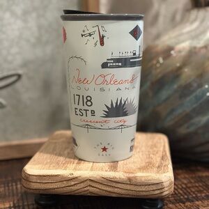 Starbucks New Orleans, LA YAH SERIES/Dot Collection Ceramic Tumbler 12 oz. HTF
